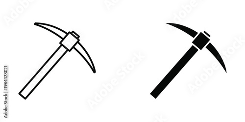 Comparison of a traditional pickaxe and a modern mining tool design