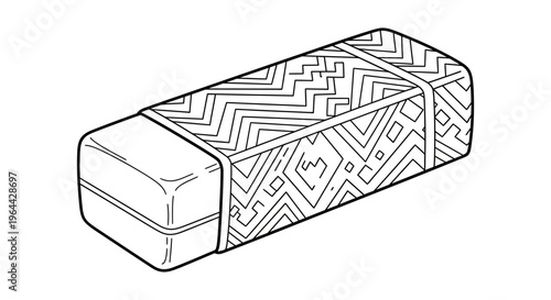 Detailed view of rolled up mattress.
