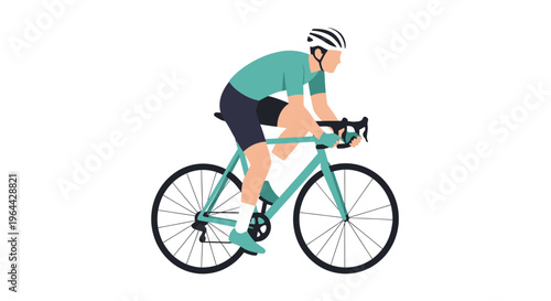 Man Riding a Bicycle Outdoors Freely.