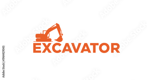 Excavator Heavy Machine Construction Equipment.