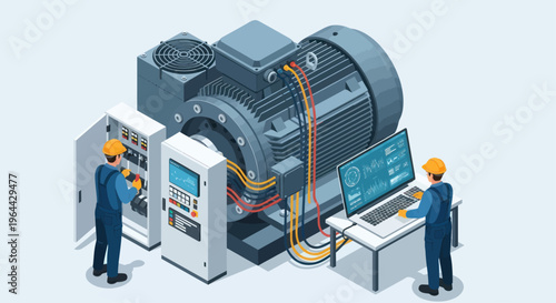 Industrial Electric Motor Maintenance and Control System.