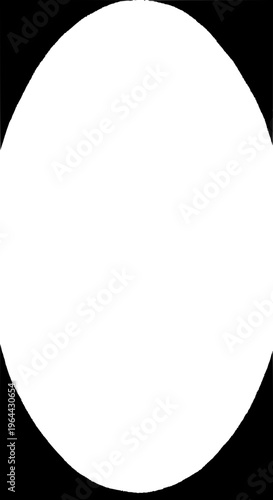 A white egg on a black and white background isolated on white background, Vector