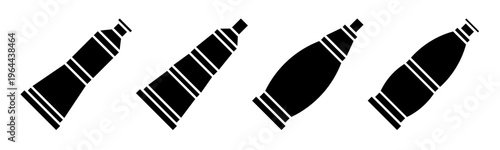 toothpaste icon set. Vector symbol. Illustration of tootphaste. Toothpaste. Vector illustration. Stock vector.