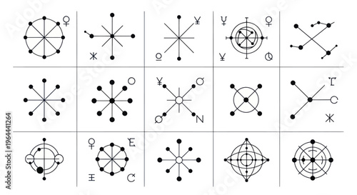 Collection of Esoteric Symbols and Mystical Diagrams.