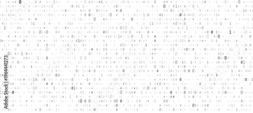 Monochrome digital code grid with vertical lines and matrix style data flow. Vector cyber surface for programming and software, network and technology. Interface and futuristic system layout