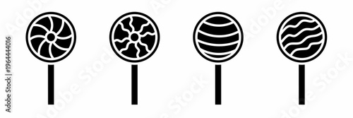 Lolipop icon set. Vector symbol. Illustration of lolipop. Lolipop. Vector illustration. Stock vector.
