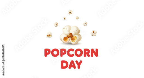 Colorful popcorn pieces in air.