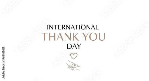 International Thank You Day Message.