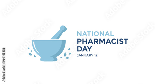National Pharmacist Day mortar and pestle.