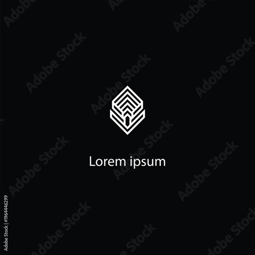  "Abstract geometric diamond logo design."
