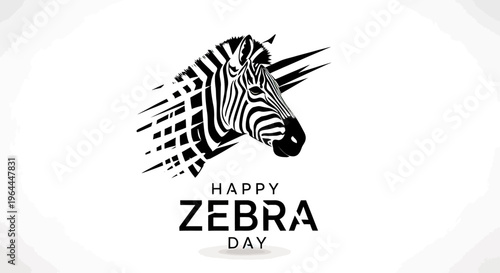 Zebra Black and White Animal.