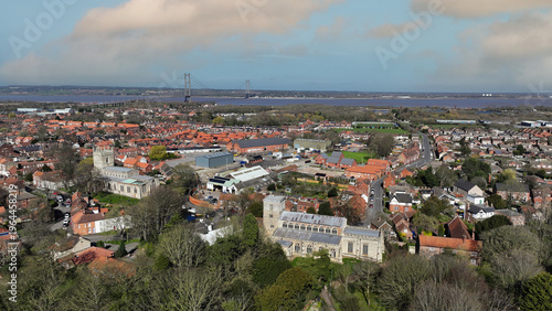 Fotografi Aerial photo Barton Upon Humber UK