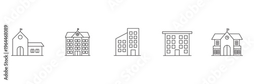 School and Education Filled Icon Set Minimal Solid Vector Collection Featuring Classroom Study Learning Student Teacher and Academic Elements for Web Mobile Apps UI Design and Presentation.