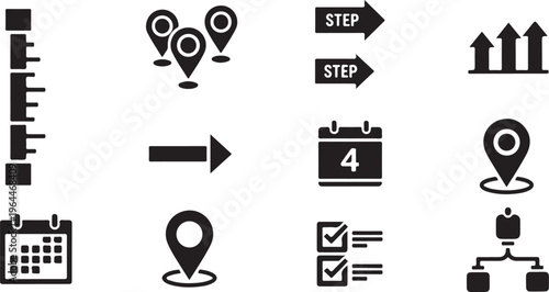 Business vertical timeline template. Infographic design with sequential steps and milestones..eps