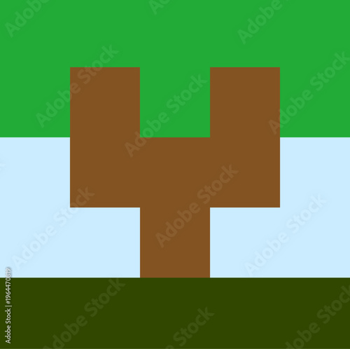 2D Platformer Tree Pixel Art Sprite for RPG Game Environment and Level Design. Optimized for 2D game environment design, side scroller backgrounds, and nature-themed level assets.