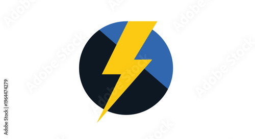 Yellow Lightning Bolt Energy Symbol in Circle Isolated White Background Free Download Yellow Lightning Bolt Energy Symbol in Circle Isolated White Background - GFXLoad