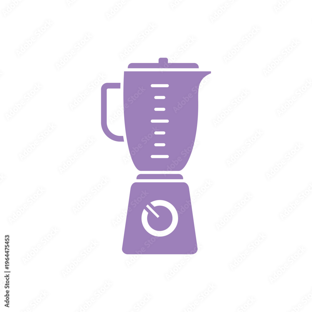 Fototapeta premium Colored Simple Shape Blender Icon. Kitchen Utensil Vector Template Illustration Design