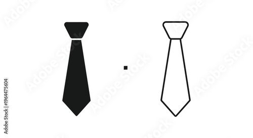 Ties black and white Vector