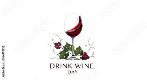 Red wine glass with grapes 1.