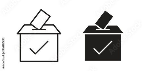Ballot icons collection vector design illustration isolated. EPS10