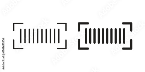Barcode read icons collection vector design illustration isolated. EPS10