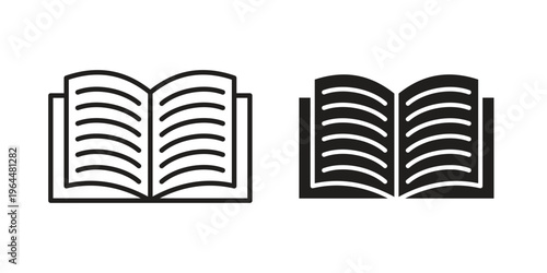Book icons collection vector design illustration isolated. EPS10
