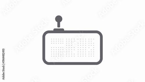 Icon of a wifi-enabled device with tracking capabilities, suitable for modern technology and communication