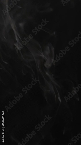 smoke on black background, billowing smoke on black background