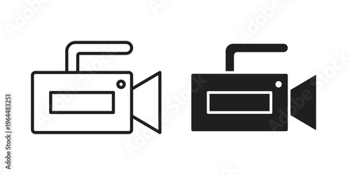 Camcorder icons collection vector design illustration isolated. EPS10