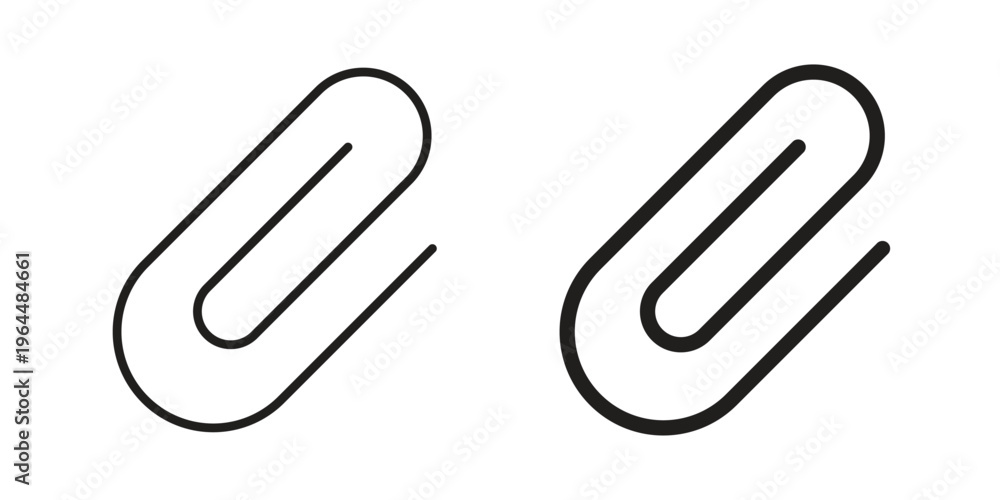 Fototapeta premium Clip icons collection vector design illustration isolated. EPS10