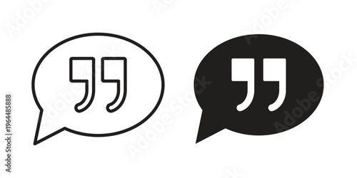 Comment quote icons collection vector design illustration isolated. EPS10