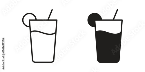 Drink icons collection vector design illustration isolated. EPS10
