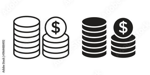 Earning icons collection vector design illustration isolated. EPS10