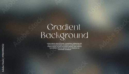 Gradient blue brown abstract background banner vector