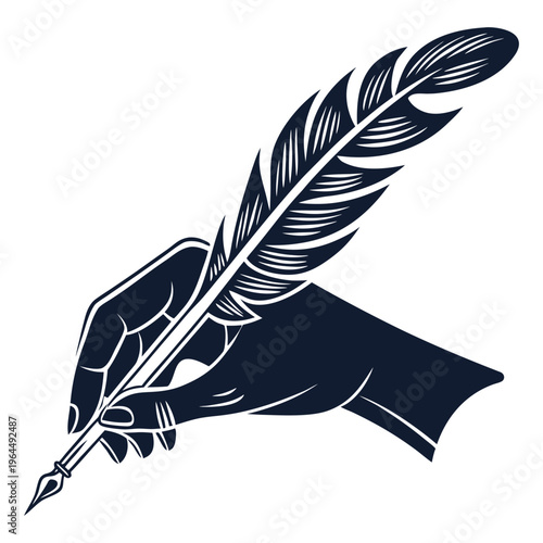 Silhouette Hand Grasping Icon Vector