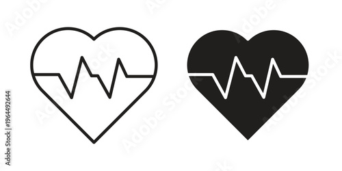 Heart Health icons collection vector design illustration isolated. EPS10
