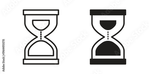 Hourglass icons collection vector design illustration isolated. EPS10