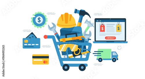 Online Shopping for Construction & DIY Tools: E-commerce, Delivery, and Payment Solutions
