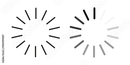 Loading icons collection vector design illustration isolated. EPS10