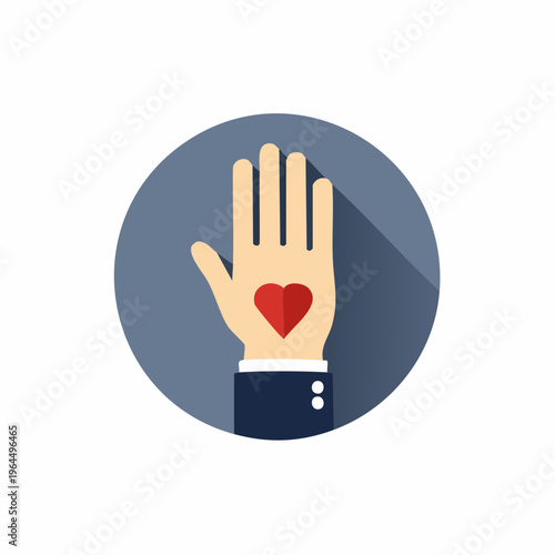 シンプルなブラックジャックの手札ベクターアイコン（カジノ）