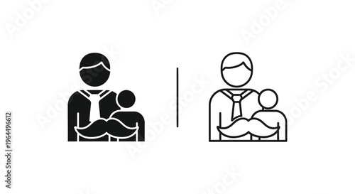 Parenting styles comparison Vector