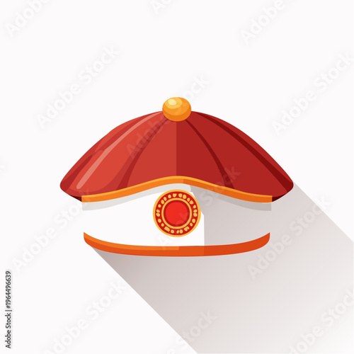 シンプルなカジノディーラーの帽子のベクターアイコン