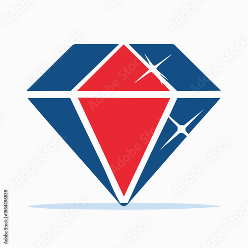 シンプルなトランプのダイヤマークのベクターアイコン