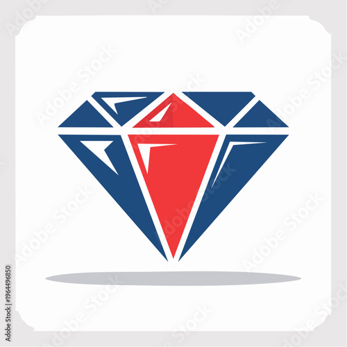 シンプルなトランプのダイヤマークのベクターアイコン