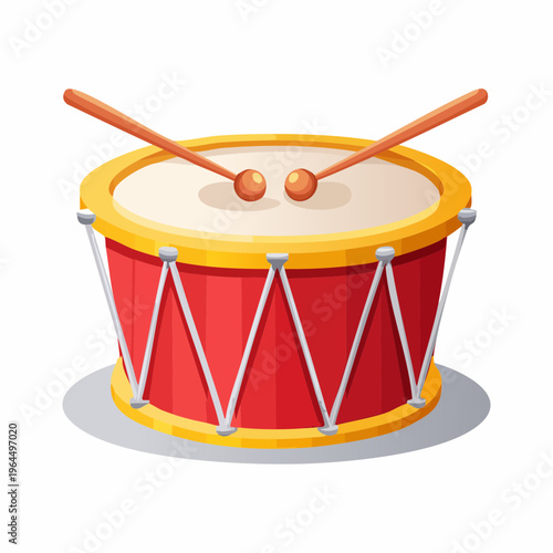 シンプルな和太鼓のベクターアイコン（お祭り・和楽器）