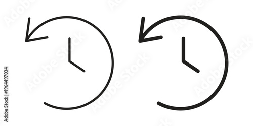 Past time icons collection vector design illustration isolated. EPS10