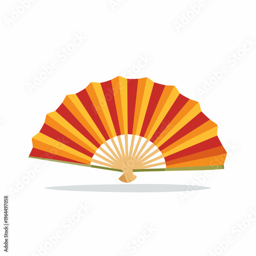 シンプルな扇子のベクターアイコン（和風小物）