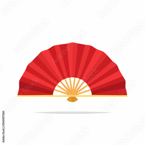 シンプルな扇子のベクターアイコン（和風小物）