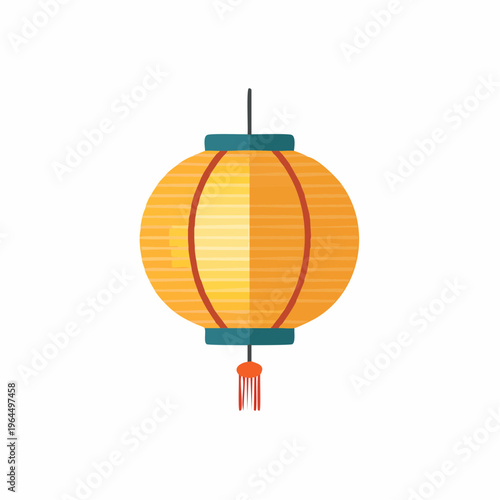 シンプルな提灯のベクターアイコン（お祭り・和風）