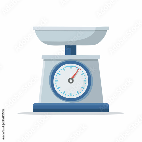 シンプルな電子天秤のベクターアイコン（実験・計量）